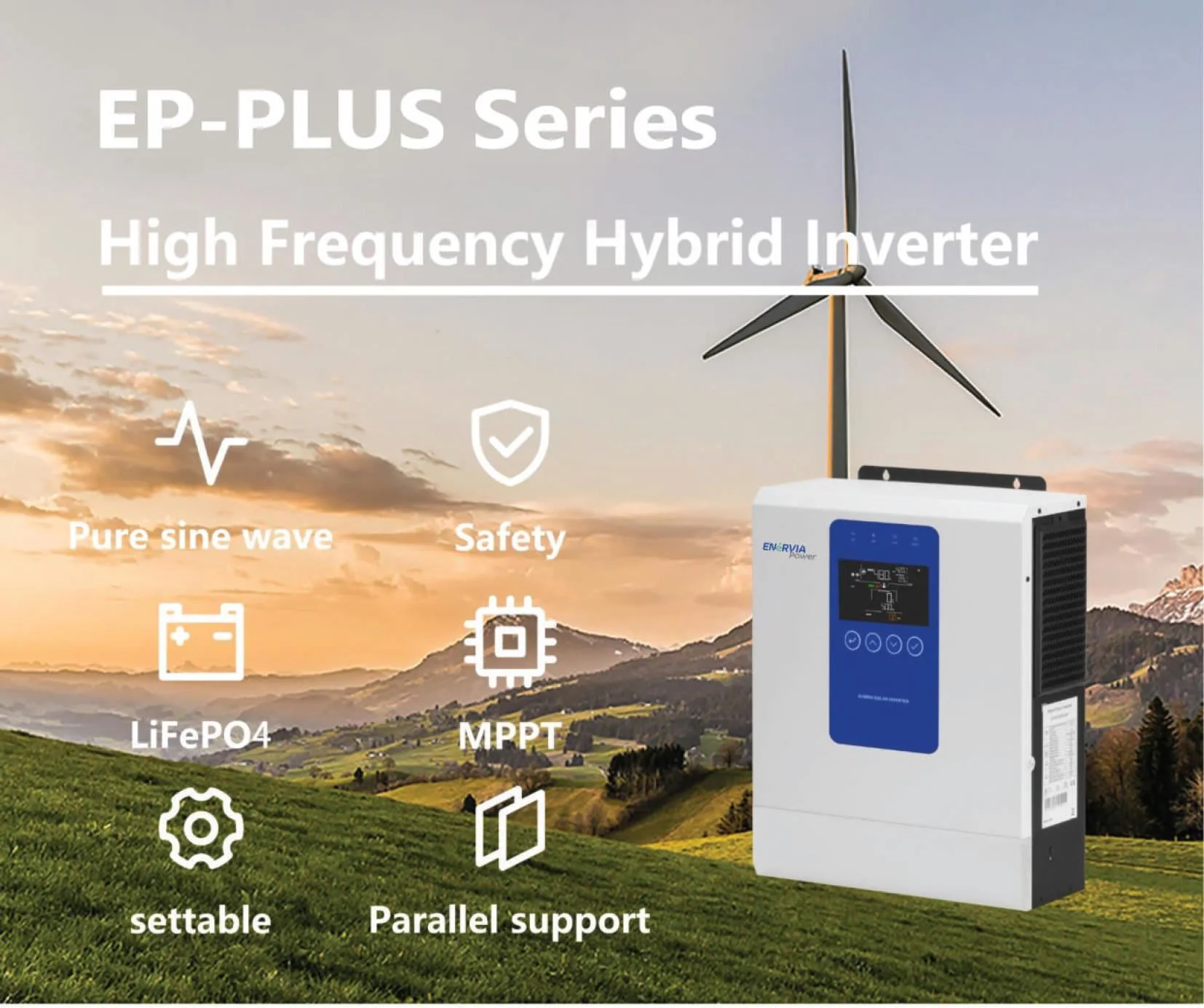 EP-PLUS 12kW — اینورتر هیبرید تک‌فاز